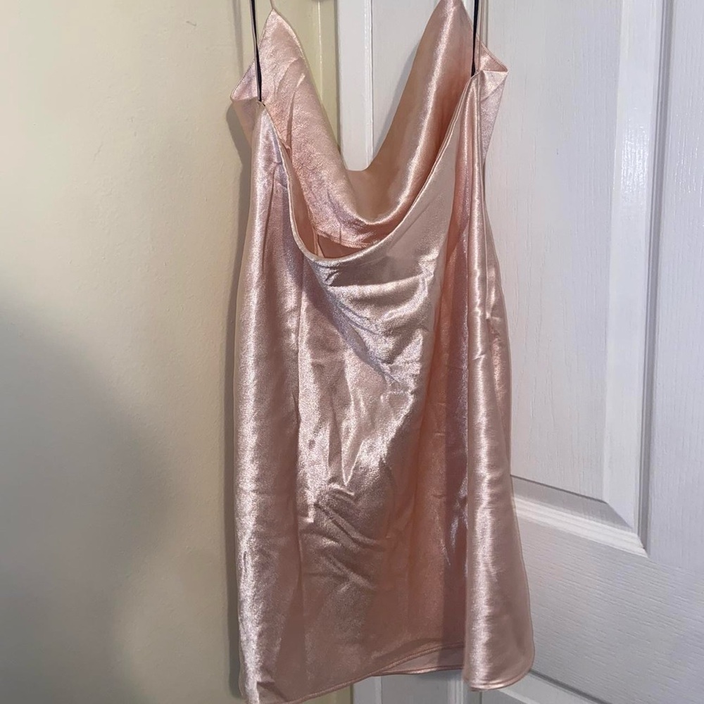 Silky Pink Dress - Picture 2 of 7